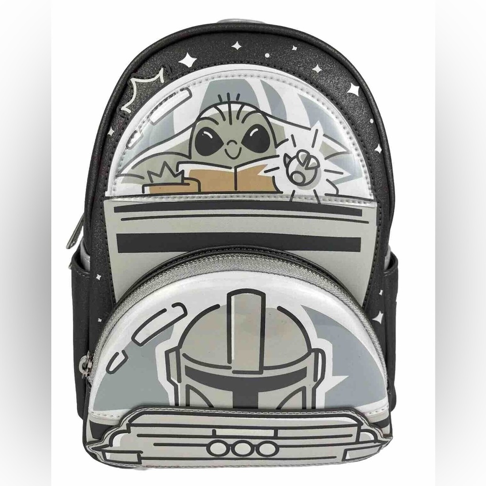 NWT - Star Wars Mandalorian Grogu Loungefly Mini Backpack Baby Yoda 2024